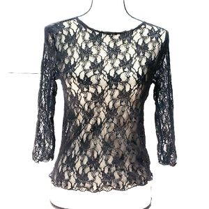 MOA MOA Lace Top Size M